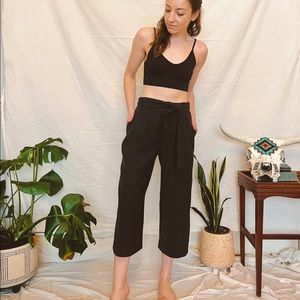 Lululemon culotte pants with tie front